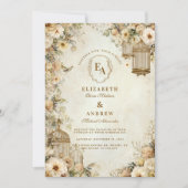 Vintage Geburtstagsfeier Einladung (Vorderseite)