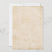 Vintage Geburtstagsfeier Einladung (Rückseite)