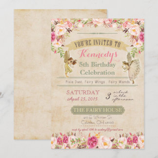 Vintage Geburtstagsfeier Einladung