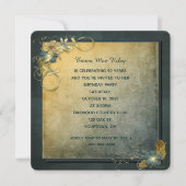 Vintage Geburtstagsfeier Einladung (Vorderseite)