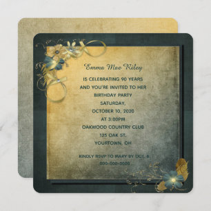 Vintage Geburtstagsfeier Einladung