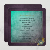 Vintage Geburtstagsfeier Einladung (Vorne/Hinten)