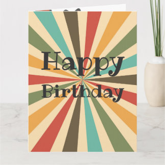 Vintage Geburtstagsfeier individuell anpassbar Karte