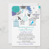 Vintage Geburtstagsfeiern Frühlingsblütenhochzeit Einladung (Vorderseite)