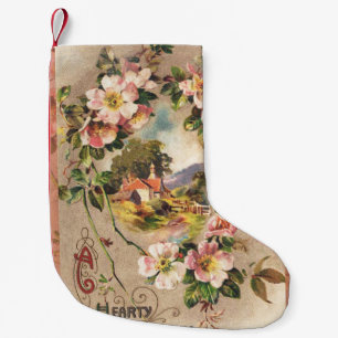Vintage- Geburtstagsfloristik im viktorianischen L Kleiner Weihnachtsstrumpf