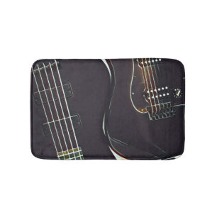 Vintage Geburtstagsgeschenk für Gitarre Badematte