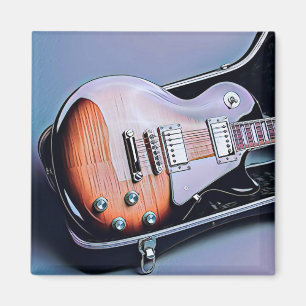 Vintage Geburtstagsgeschenk für Gitarre Magnet