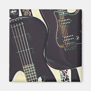 Vintage Geburtstagsgeschenk für Gitarre Magnet