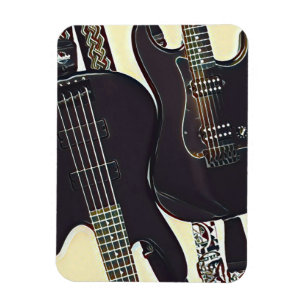 Vintage Geburtstagsgeschenk für Gitarre Magnet
