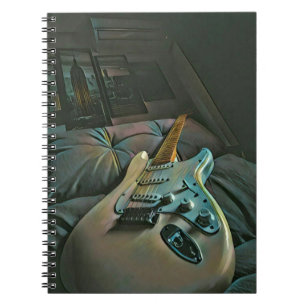Vintage Geburtstagsgeschenk für Gitarre Notizblock