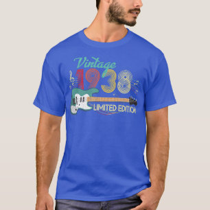 Vintage Geburtstagsgeschenke 1938, Gitarrenliebhab T-Shirt