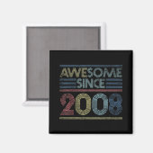Vintage Geburtstagsgeschenke Phantastisch seit 200 Magnet (Vorderseite/Rückseite)
