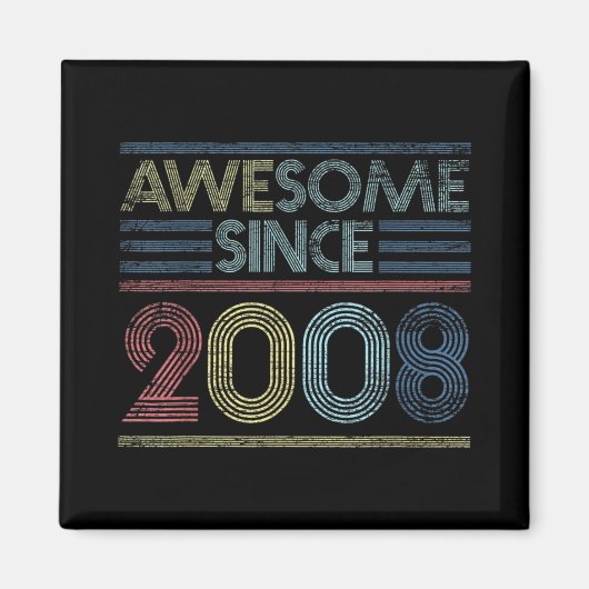 Vintage Geburtstagsgeschenke Phantastisch seit 200 Magnet (Vorne)