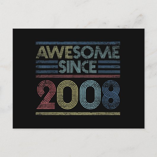 Vintage Geburtstagsgeschenke Phantastisch seit 200 Postkarte (Vorderseite)