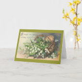 Vintage Geburtstagsgrüße. Karte (Gelbe Blume)