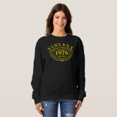 Vintage Geburtstagsidee von 1976 Sweatshirt (Vorne ganz)