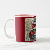 Vintage Geburtstagskaffee-Tasse Zweifarbige Tasse (Links)