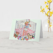 Vintage Geburtstagskarte des Babys Karte (Gelbe Blume)