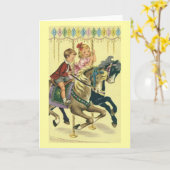 Vintage Geburtstagskarte Karte (Gelbe Blume)