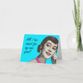 Vintage Geburtstagskarte Karte (Vorderseite)