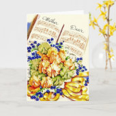 Vintage Geburtstagskarte Karte (Gelbe Blume)