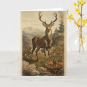 Vintage Geburtstagskarte Karte (Gelbe Blume)