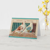 Vintage Geburtstagskarte Karte (Gelbe Blume)