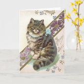 Vintage Geburtstagskarte Karte (Gelbe Blume)