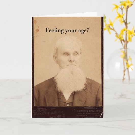 Vintage Geburtstagskarte Karte (Gelbe Blume)