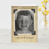 Vintage Geburtstagskarte Karte (Gelbe Blume)