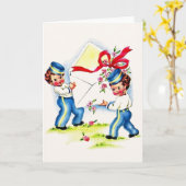 Vintage Geburtstagskarte Karte (Gelbe Blume)