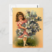 Vintage Geburtstagskarte Postkarte (Vorne/Hinten)