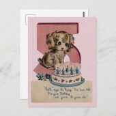 Vintage Geburtstagskarte Postkarte (Vorne/Hinten)