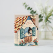 Vintage Geburtstagskarte Postkarte (Stehend Vorderseite)