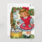 Vintage Geburtstagskarte Postkarte (Vorne/Hinten)