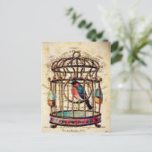 Vintage Geburtstagskarte Postkarte (Stehend Vorderseite)