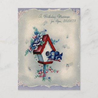 Vintage Geburtstagskarte Postkarte