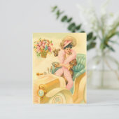 Vintage Geburtstagskarte Postkarte (Stehend Vorderseite)