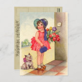 Vintage Geburtstagskarte Postkarte (Vorne/Hinten)