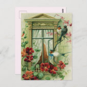 Vintage Geburtstagskarte Postkarte (Vorne/Hinten)