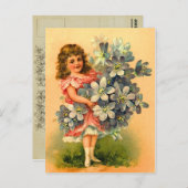 Vintage Geburtstagskarte Postkarte (Vorne/Hinten)