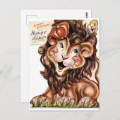 Vintage Geburtstagskarte Postkarte (Vorne/Hinten)