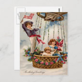 Vintage Geburtstagskarte Postkarte (Vorne/Hinten)