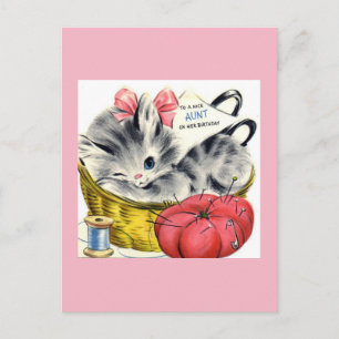 Vintage Geburtstagskarte Postkarte