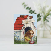 Vintage Geburtstagskarte Postkarte (Stehend Vorderseite)