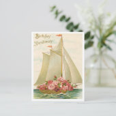 Vintage Geburtstagskarte Postkarte (Stehend Vorderseite)