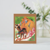 Vintage Geburtstagskarte Postkarte (Stehend Vorderseite)