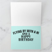 VINTAGE GEBURTSTAGSKARTEN des LUFTFAHRZEUGS Karte (Innenseite)