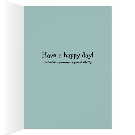 Vintage Geburtstagskatze jedem Anlass (Innen (Rechts))