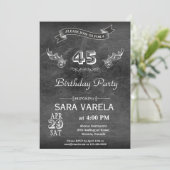 VINTAGE GEBURTSTAGSPARTEI FÜR JEDES ALTER EINLADUNG (Stehend Vorderseite)